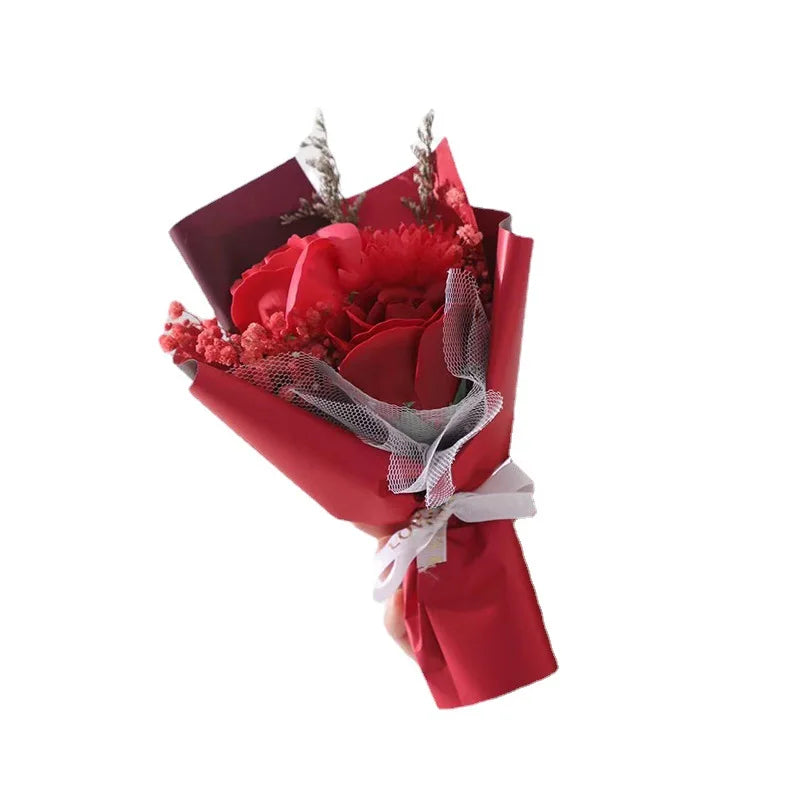 Mother's Day Gift Mini Dried Roses Decorative Small Bouquet Carnations Eternal Flowers Holiday Accompaniment Gift Oasis Select