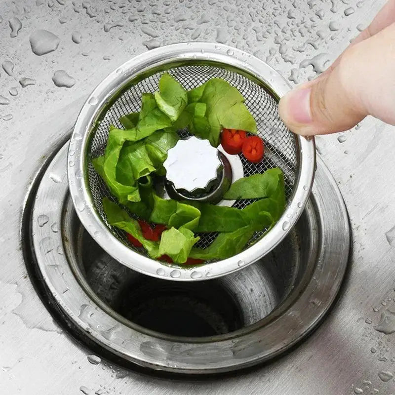 Kitchen Sink Stainless Steel Filter Sewer Mesh Strainers Disposable Sink Filter Mesh Bags Bathroom Floor Drain Hair Waste Filter Oasis Select