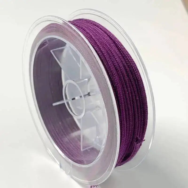 1.2/1.5/2.0MM Chinese Knotted Rope Bright Cord Braided Rope Bracelet Weaving Nylon Cord Diy JEWELRY Necklace Accessories Oasis Select This Purple 2.0mm