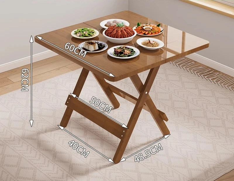 Rental house dining table Multifunctional foldable table Outdoor stall Small dining table Small apartment can store new products Oasis Select Square 60cm