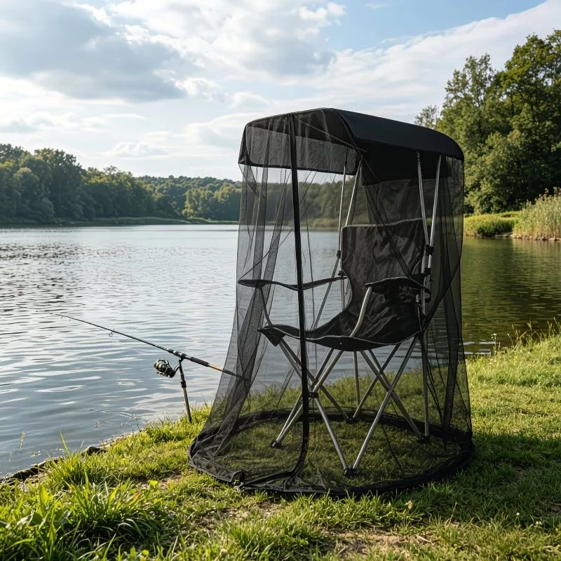 Portable Outdoor Detachable Mosquito Net Easy Setup Foldable for Garden Courtyard Fishing Camping Travel Patio Rocking Oasis Select