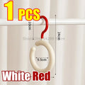 Hat Storage Clothes Hanger Invisible Luxury Multi-Function Hook Home Use New 2025 Plastic Coat Hanger Nordic Sle Adult Closet Oasis Select White-Red1