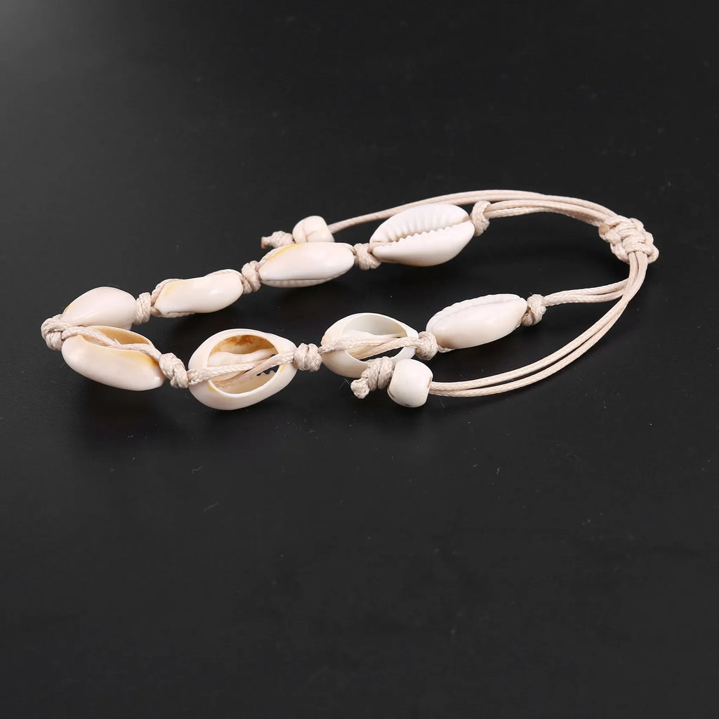 Anklets For Women Shell Foot Jewelry Summer Beach Bracelet Ankle On Leg Ankle Strap Bohemian Accessories White Oasis Select