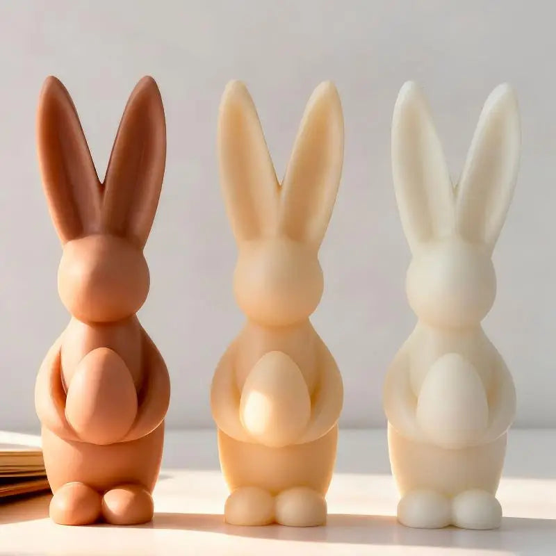 DIY Easter Bunny Egg Silicone Candle Mold for Handmade Aroma Gypsum Epoxy Resin Soap & Candle Making Supplies Oasis Select