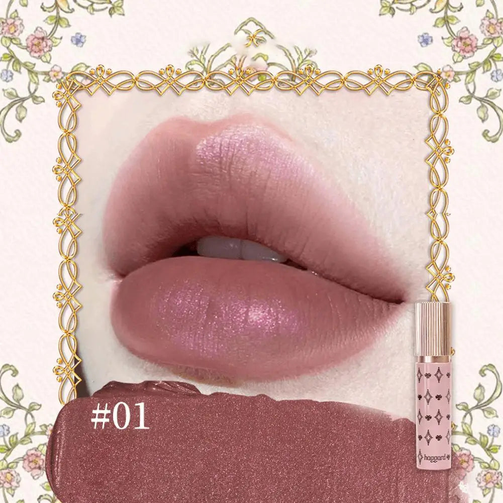 haggard Emo Monster Series Lip Powder Cream Non-Stick Cup Ultra High Color Matte Nude Soft Shimmer Lipstick Makeup Cosmetics Oasis Select 01