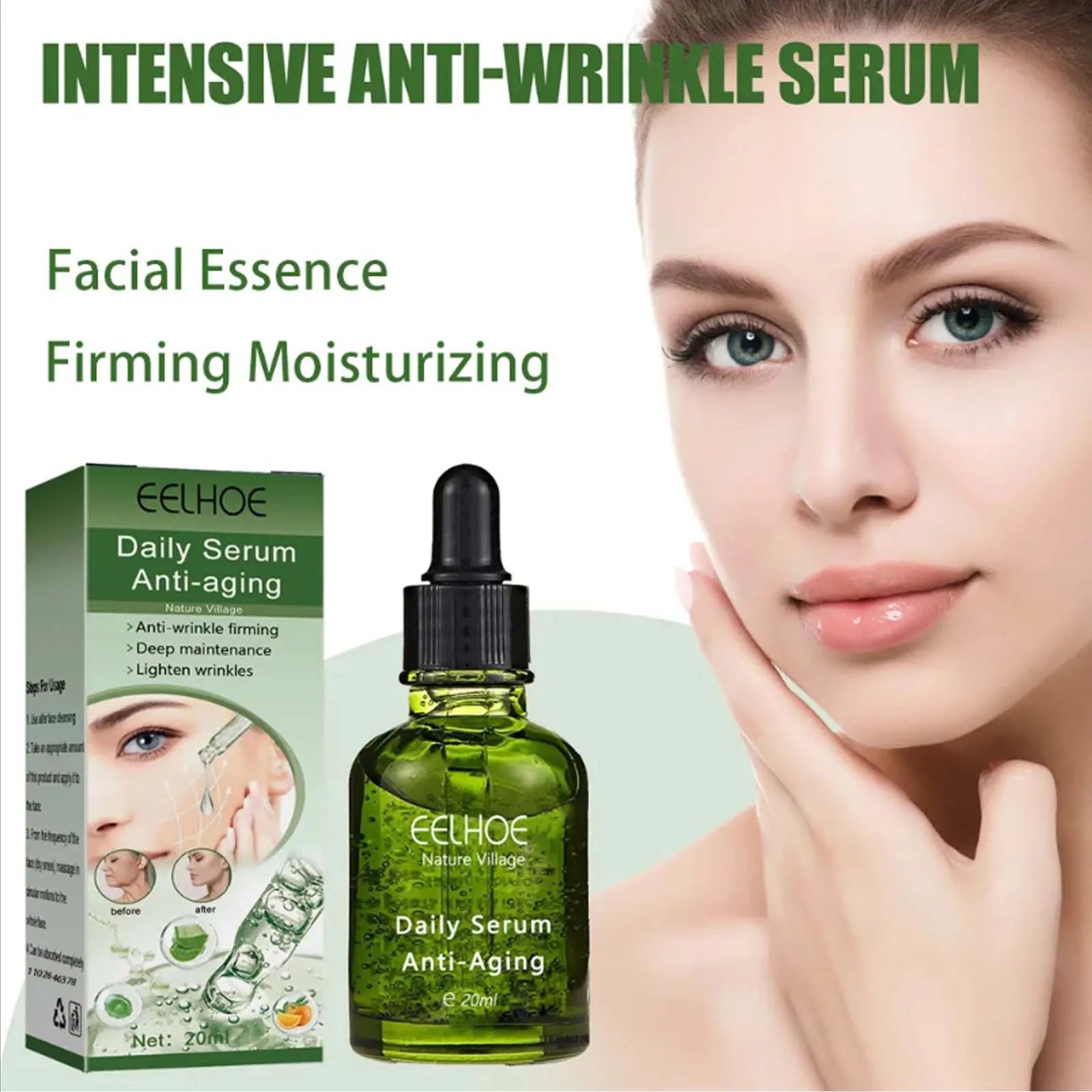 Eelhoe Lifting Firming Face Serum – Anti-Wrinkle & Brightening Face Serum Oasis Select