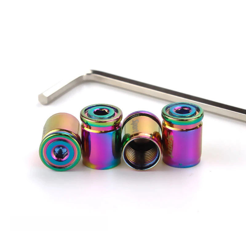 Tire valve stem cap - Universal anti-theft tire valve cap - Aluminum alloy cap - Wheel cap - Suitable for car caps Oasis Select colours