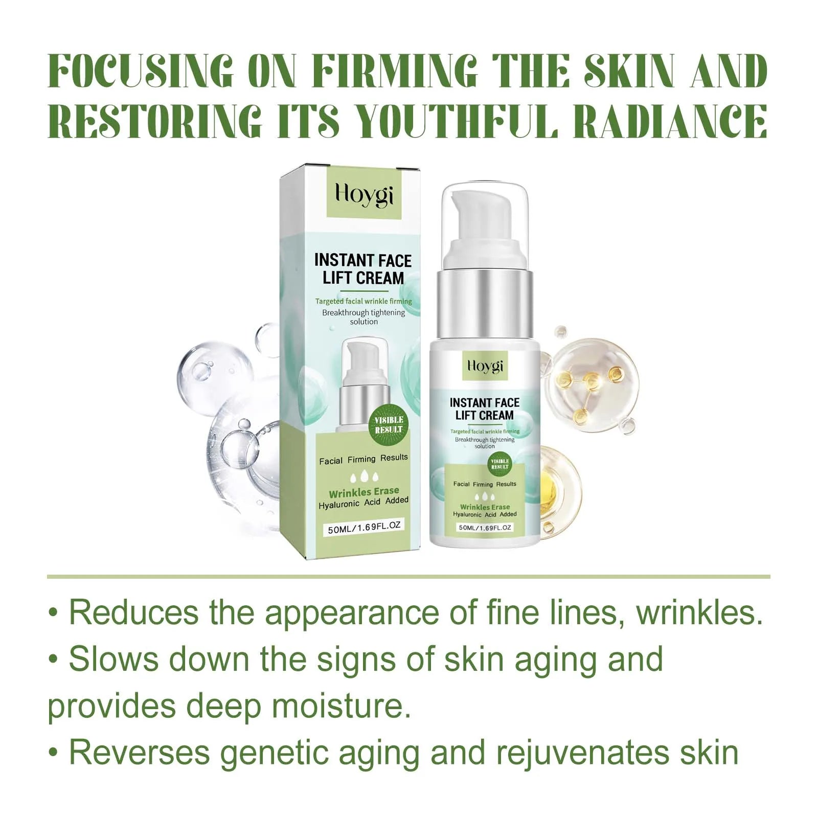 Hyaluronic Acid Face Cream – Firming, Hydrating & Anti-Aging Hydrating Face Cream Oasis Select