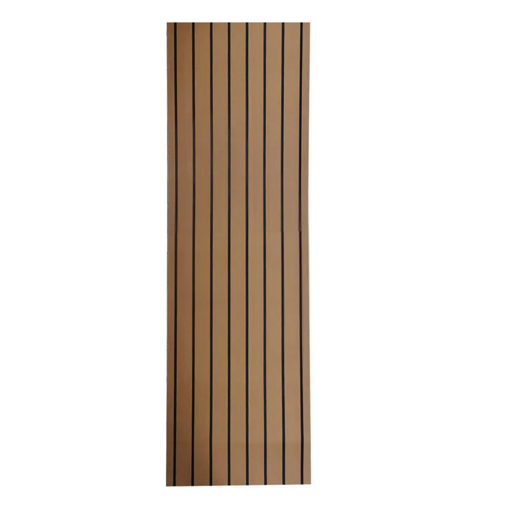 240*45*0.6cm EVA Teak Sheet Car Marine Boat Flooring Non-slip Mat Yacht Inflatable Boat Decking Self-Adhesive Anti Skid Pad Oasis Select Dark Brown
