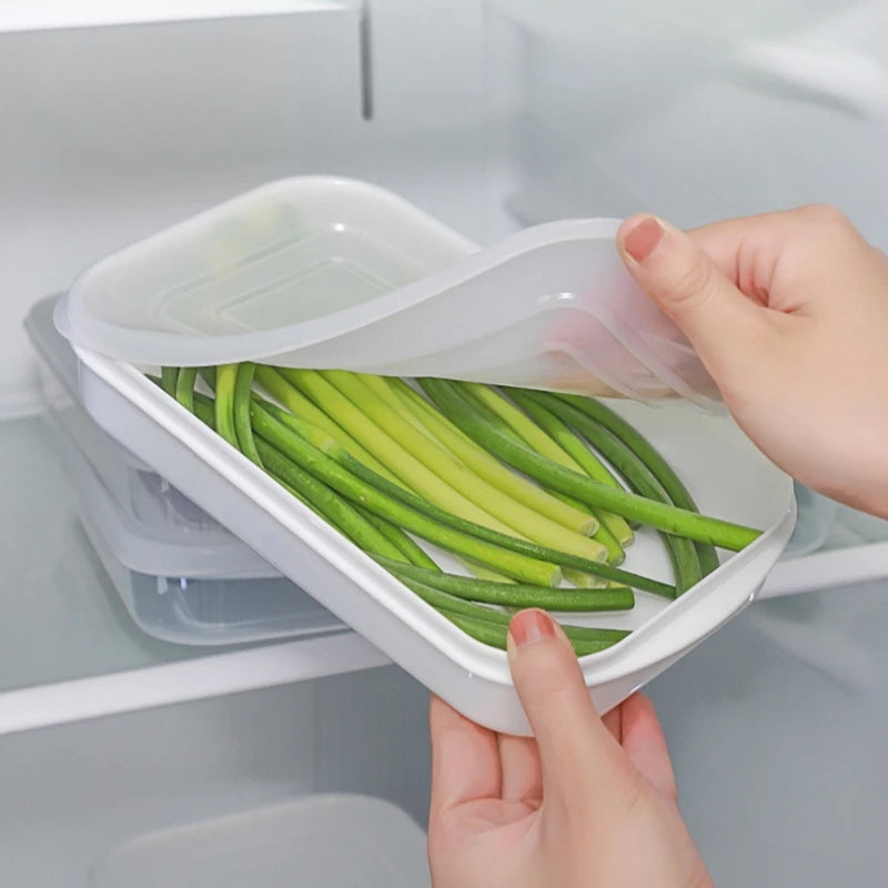 6Pcs Food Grade Storage Containers, Stackable Refrigerator Organizer, Freezer Safe Sealed Boxes For Meat Fruit Vegetable Oasis Select