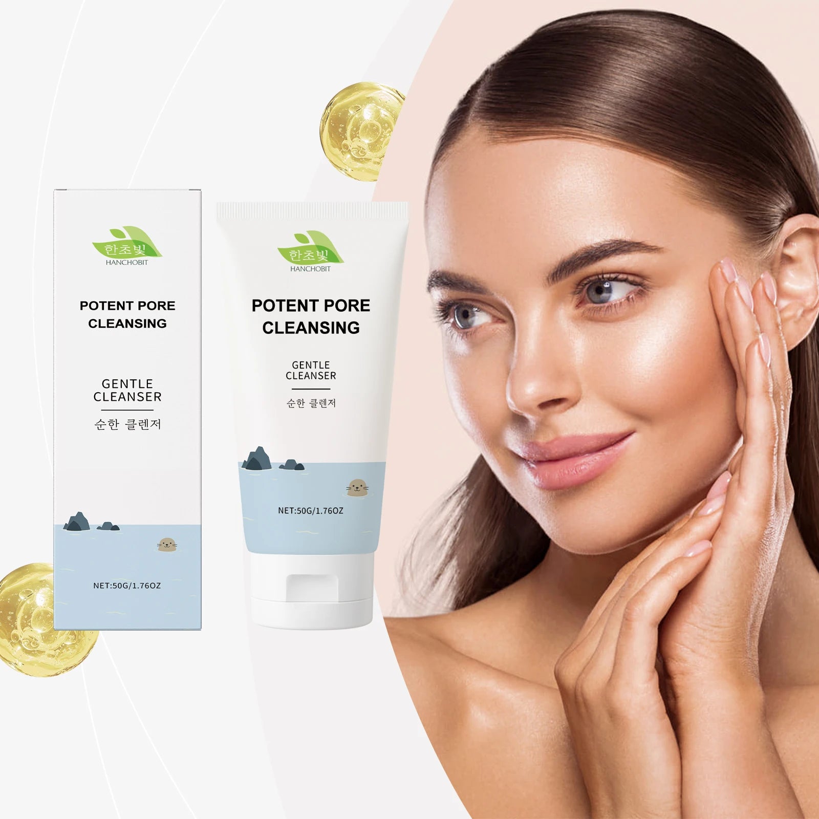 HANCHOBIT Moisturizing Face Cleanser – Hydrating & Pore Refining Facial Cleanser Oasis Select
