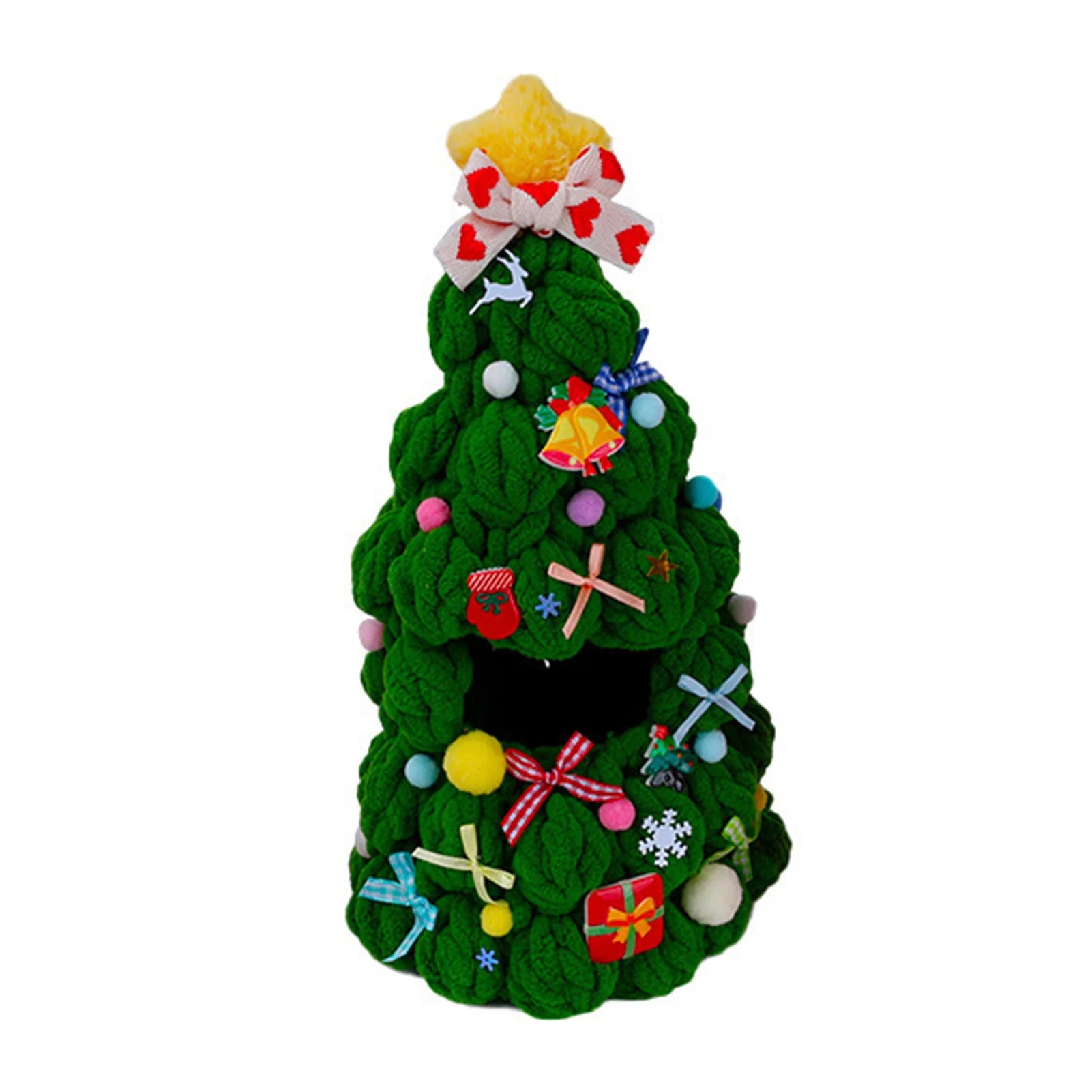 Handmade Crochet Christmas Tree Doll Outfit | 17cm Plush Doll