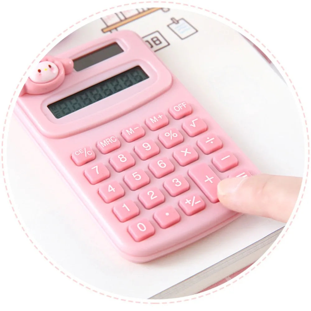 Cartoon Cute Calculator Fashion Mini Portable Small Calculator Portable Office Computer for Primary School Students Oasis Select
