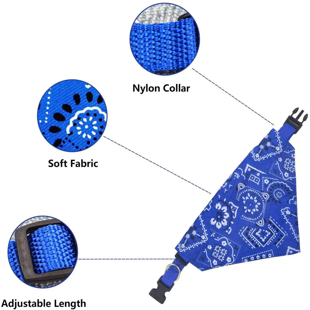 Adjustable Triangular Bandage For Pet Dog Cat Washable Scarf Bandana Collar Bibs Cat Neck Decor Birthday Party Dress Up Oasis Select