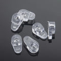 10pcs Plastic Glass Retainer Transparent Mirror Cabinet Fix Clips display dresser bathroom mirror wine cabinet Glass Hardware Oasis Select 20x11x7mm-20pcs