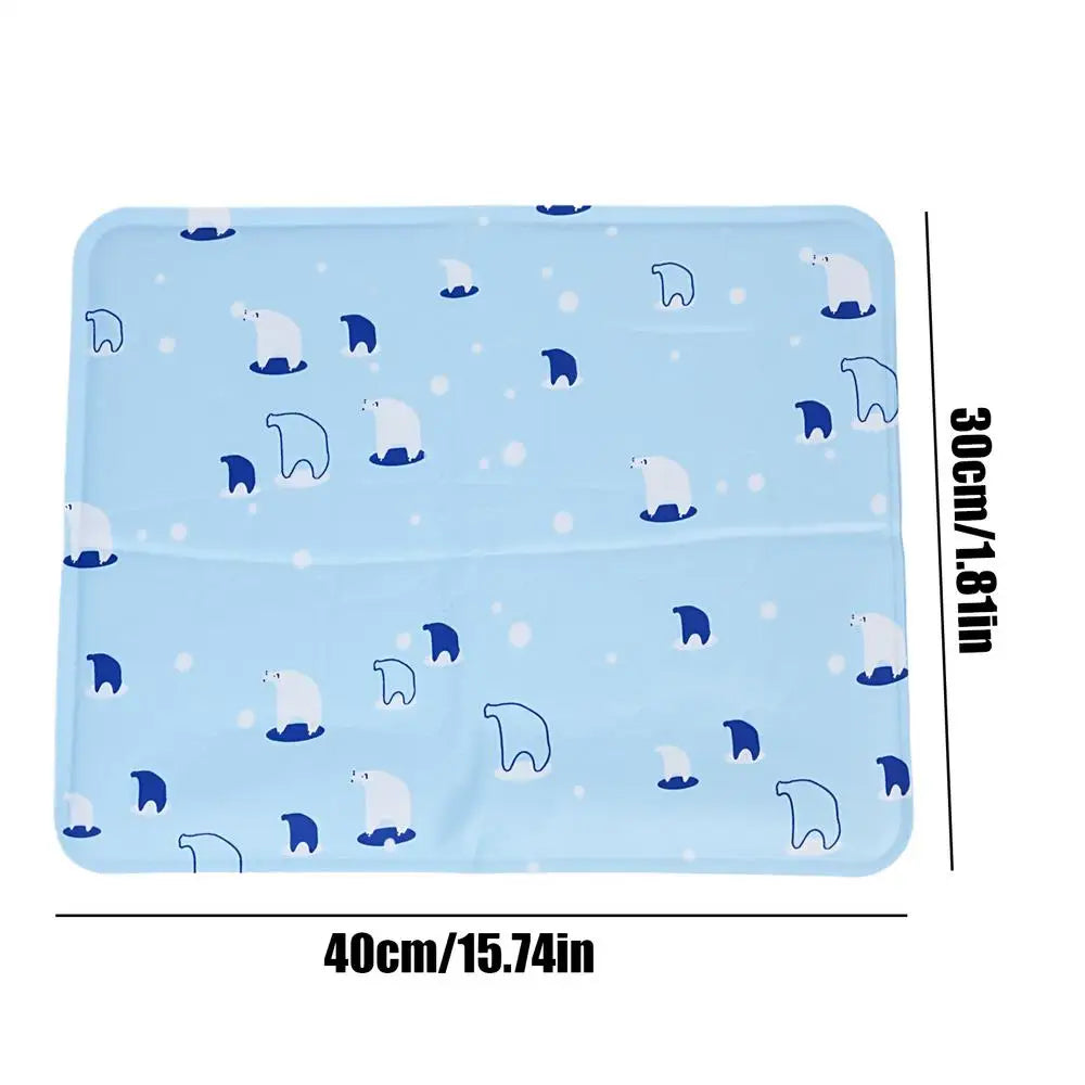 Cooling Pet Mat Breathable Washable Summer Pad Dog Cat Self Cool Blanket for Kennel Crate and Bed Sleeping Dog Cooling Pad Oasis Select S