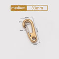 Brass Carabiner Clips 26/33/50mm – Backpack & Camping Buckle