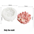 Compact Orchid Silicone Mold Realistic Soft Delicate Petal Folds Texture for Candle Soap Craft Making Mould Oasis Select Sunflower