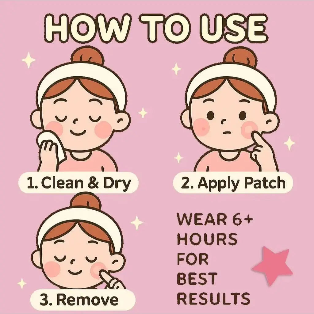240 star shaped facial stickers, hydrogel acne stickers, suitable for all skin types, pink and yellow star shaped design Oasis Select