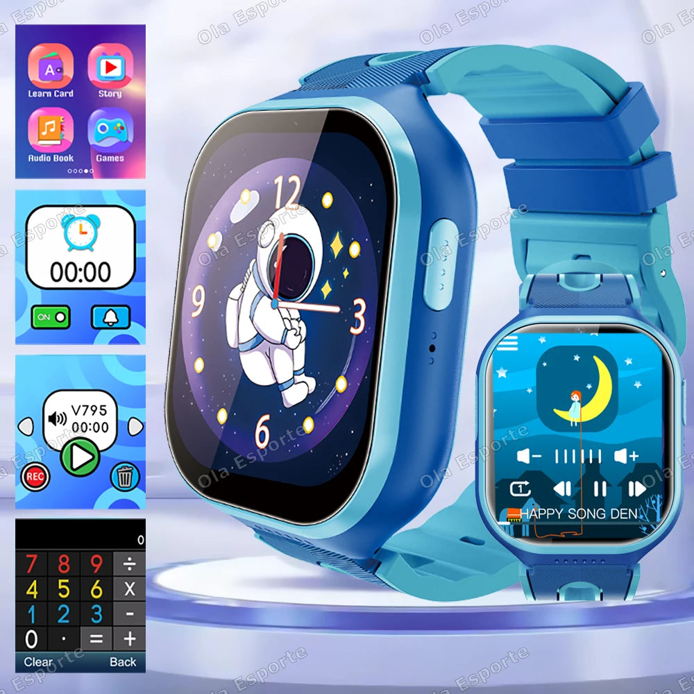 Kids Smartwatch 1.83" HD | 22 Games, Camera & Sleep Monitor – HT30