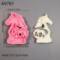3D Horse, Duck, Alpaca, Dinosaur Animal Series Plaster Figurine Silicone Mold DIY Cement Plaster Dinosaur Animal Mold Oasis Select Horse