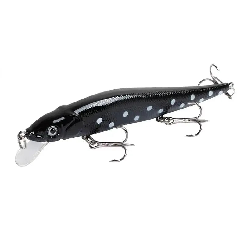 1 Fishing Lure Minnow Crankbait Wobblers 3D Eyes Perch Artificial