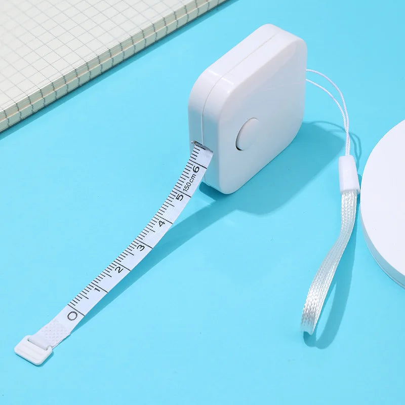2M Portable Tape Measure Small Jewelry measurement Ruler for Weight Loss Medical Body Measurement Tailor Measure Clothes Waist Oasis Select White