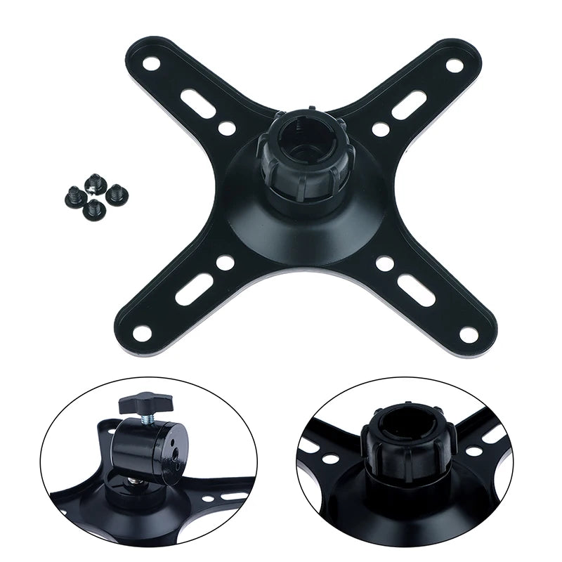 New 1Set Portable Monitor Mounting Bracket Plate VESA 1/4 Inch Screw Hole To 100x100MM 75x75MM M4 Screw Set Wall Mount Holder Oasis Select