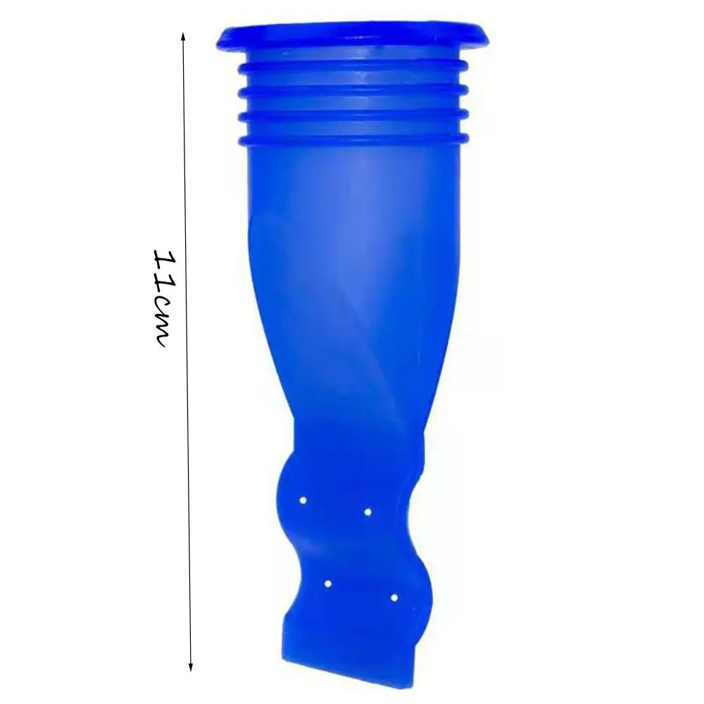 Navy Blue Round Shower Floor Drain Cover | One-Way Valve