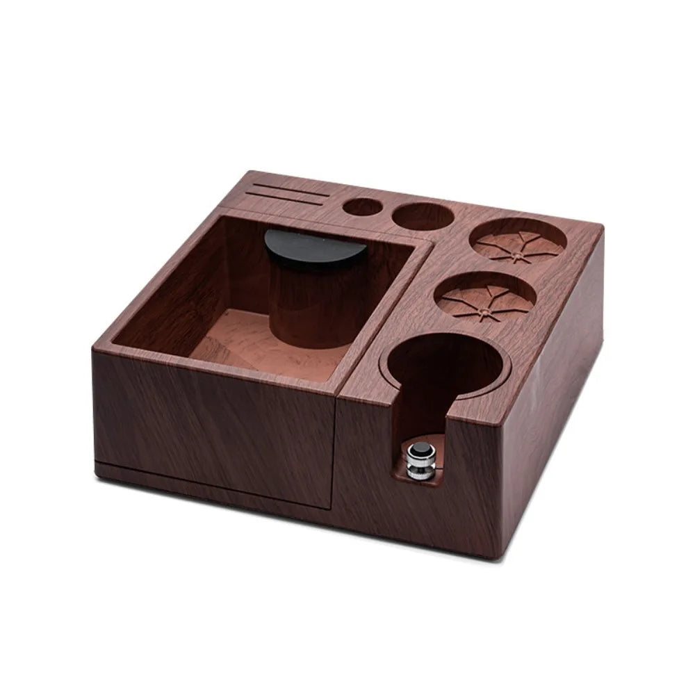 Espresso Tamping Station with Knock Box & Organizer