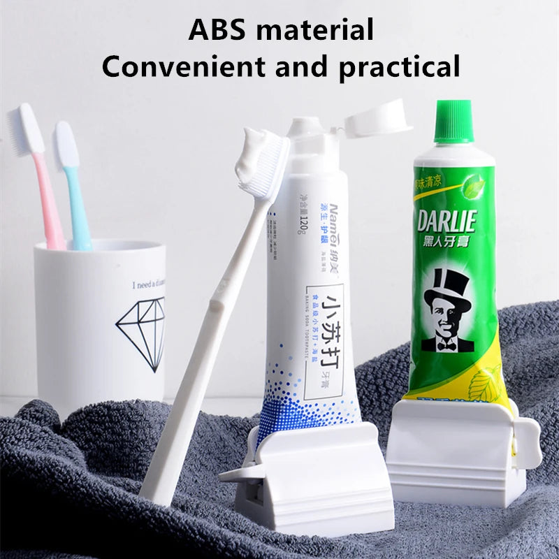 Toothpaste Tube Squeezer & Roller Dispenser | Bathroom Gadget