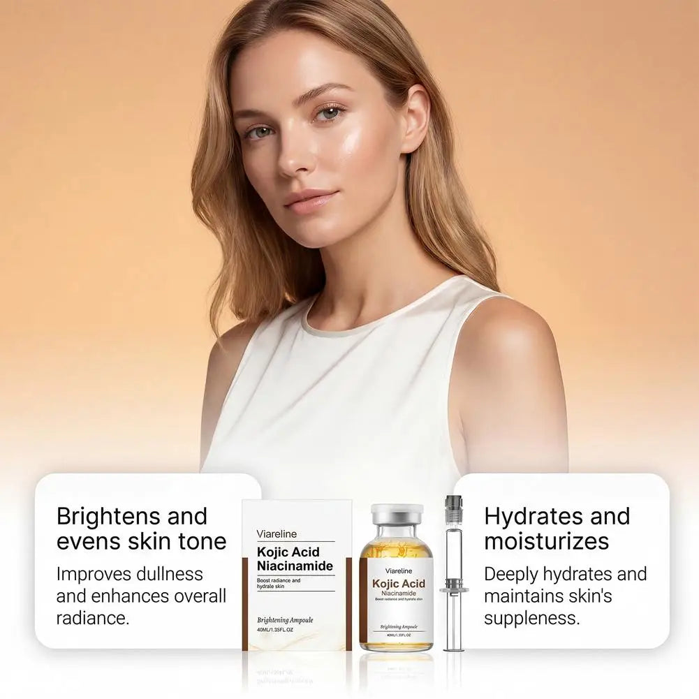 Kojic Acid Nicotinamide Facial Care Essence Ampoule Serum Collagen Deeply Moisturizing Essence Effectively Soothes for Face Skin Oasis Select