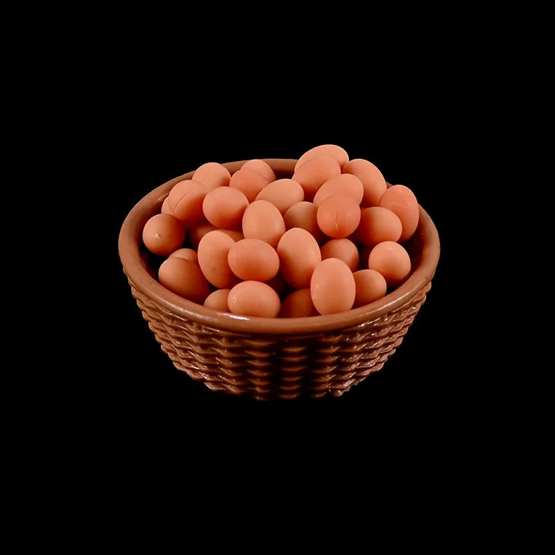 Miniature egg carton simulation decoration 1:12 dollhouse kitchen accessories shooting scene props, decorative ornaments Oasis Select