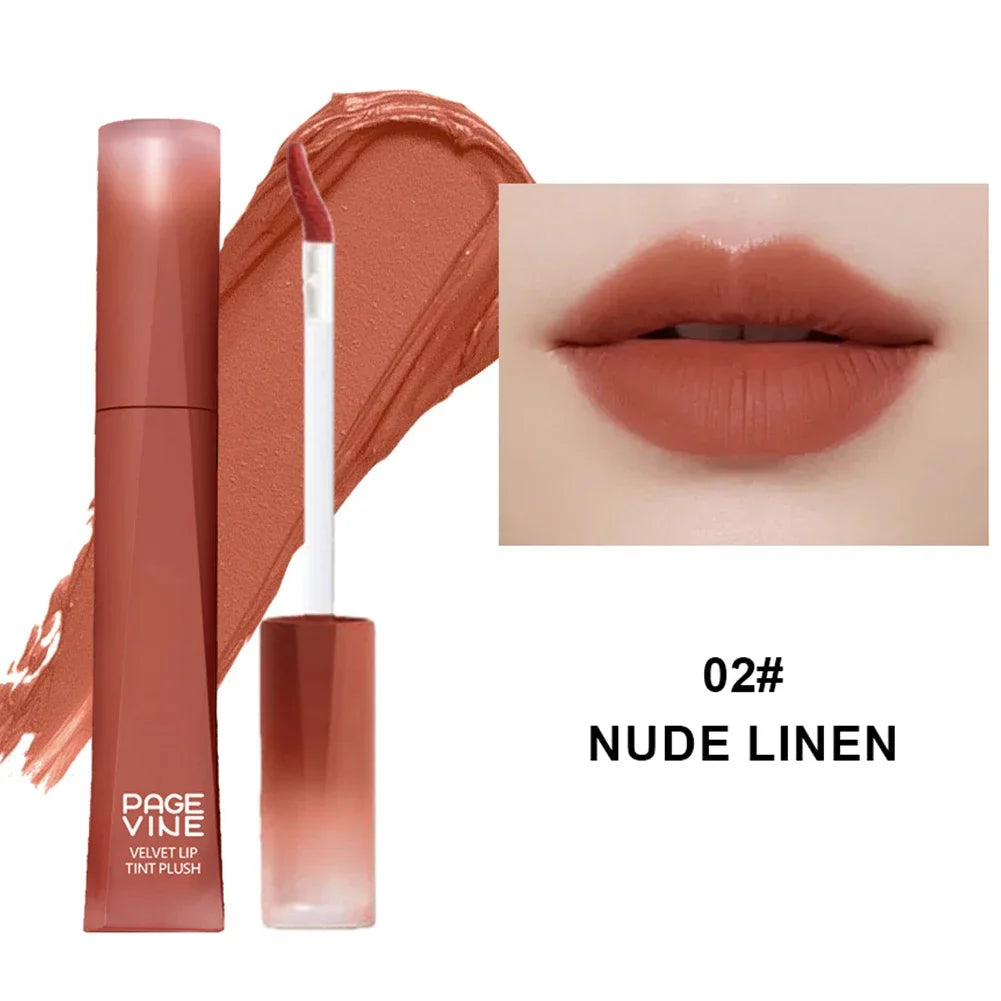 Velvet Matte Lip Mud Creamy Liquid Lipstick Smudge Proof Transfer Resistant Nude Red Brown Lip Gloss for Daily Makeup Oasis Select 02