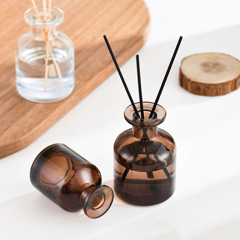 50ml Home Fragrance Diffuser Bottle Glass Aromatherapy Bottle Diffusers Sticks Big Belly Bottle Reed Diffuser Essential Bottle Oasis Select