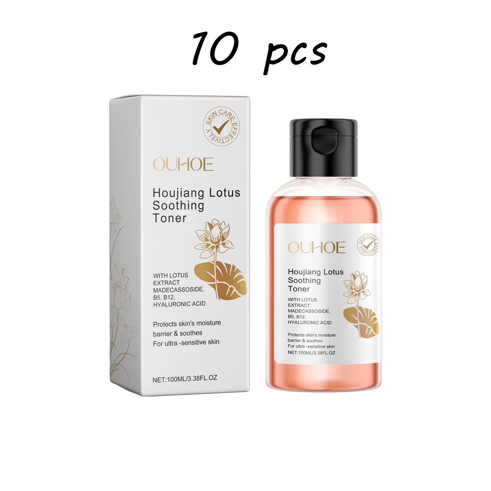 100ML Lotus Facial Toner Daily Moisturizing Reduce Dryness Enhance Smoothness Soothing Redness Softening Natural Face Care Toner Oasis Select buy 4 free 6 United States