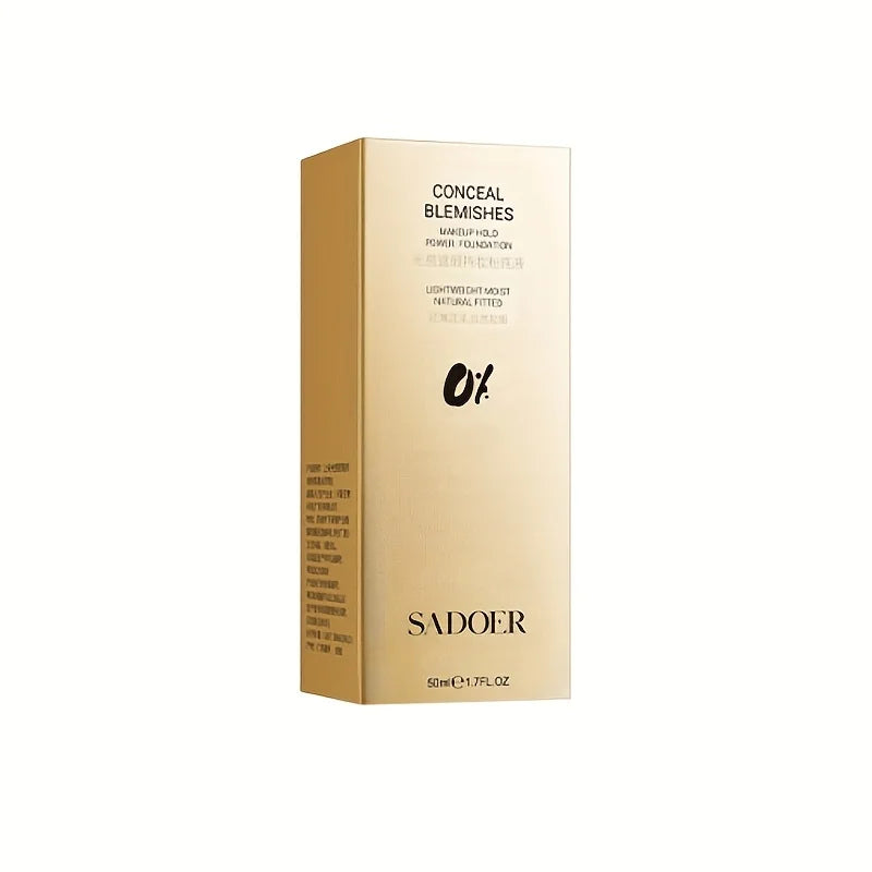 SADOER 50ml Lightweight Concealer Foundation – All Skin Types Concealer Foundation Oasis Select Dark Khaki 50ml