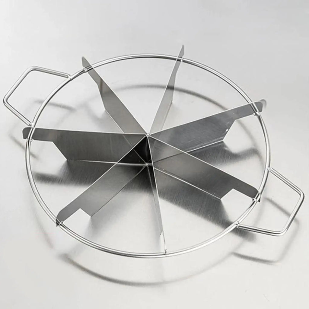 Cake Cutter Slicer Stainless Steel Pastry Portion Marker Pizza Pie Divider Even 6-8 Slices Cake Portioner Baking Tools Kitchen Oasis Select
