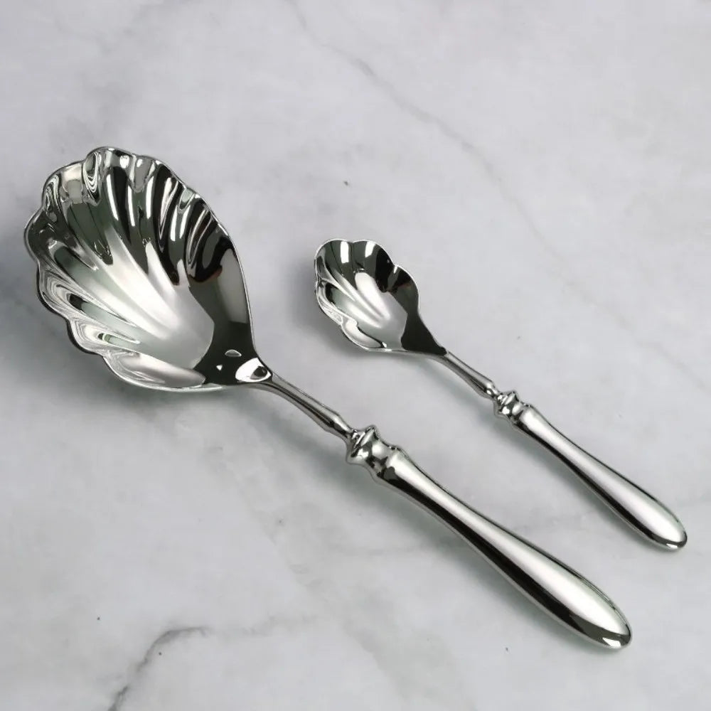 Shell Shape Stainless Steel Spoons – Soup, Yogurt & Dessert
