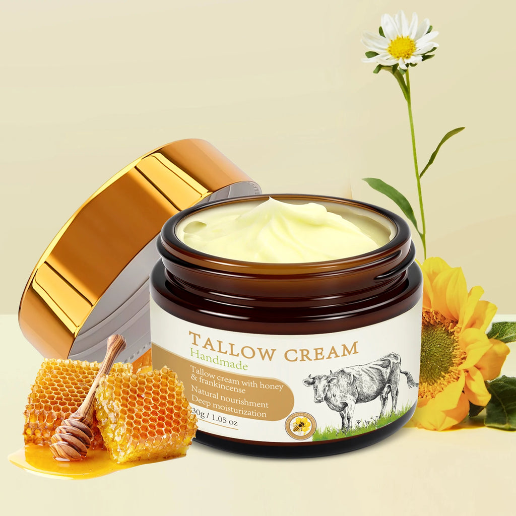 Organic Tallow Balm – Natural Face Moisturizer | YURHERSU 50ml Face Tallow Balm Oasis Select