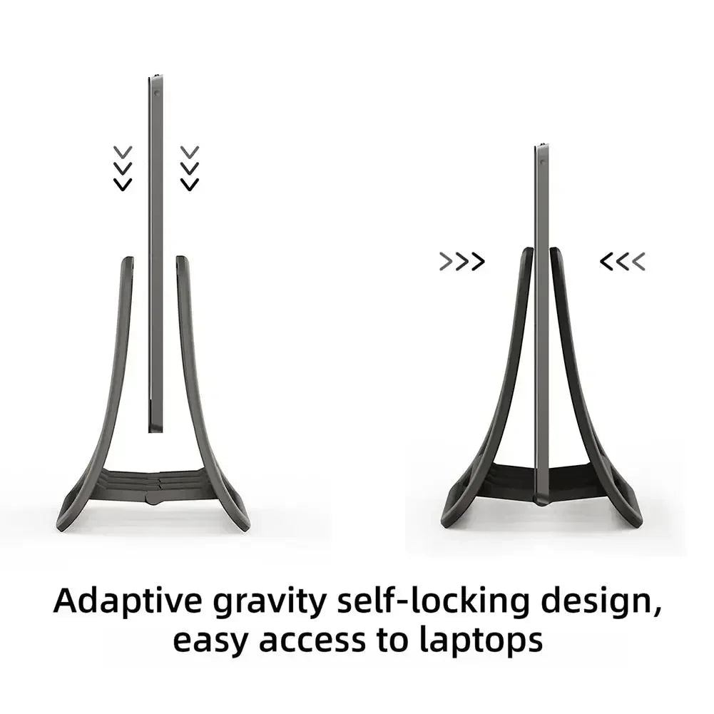 Laptop iPad Vertical Stand (Gravity-Based) Desktop Vertical Laptop Holder Multi-Device Vertical Stand Oasis Select