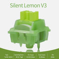 Outemu Silent Peach & Lemon V3 Switches – 5-Pin Hot Swap Keyboard Switches Oasis Select Silent Lemon V3 110pcs
