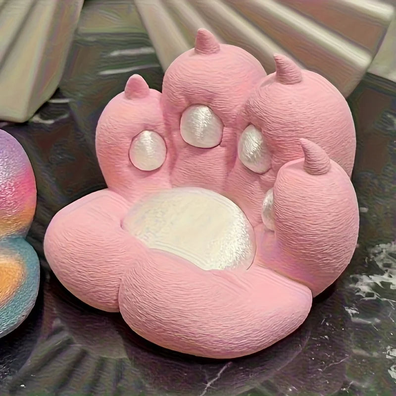 Cute Cat Paw Phone Holder PP Hard Plastic Tablet Stand Desktop Decoration 3D Printing Lazy Support Stand Home Desktop Decoration Oasis Select