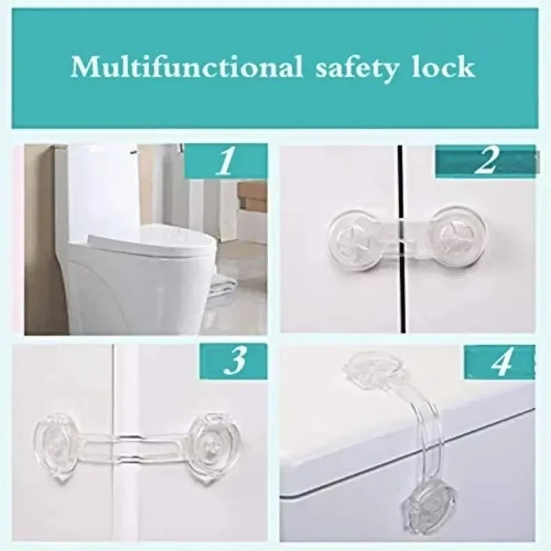 Drawer Stopper Lock Child Lock Door Lock Drawer Lock Child Safety Door Lock Baby Guard Safety Lock Refrigerator Kitchen Oasis Select