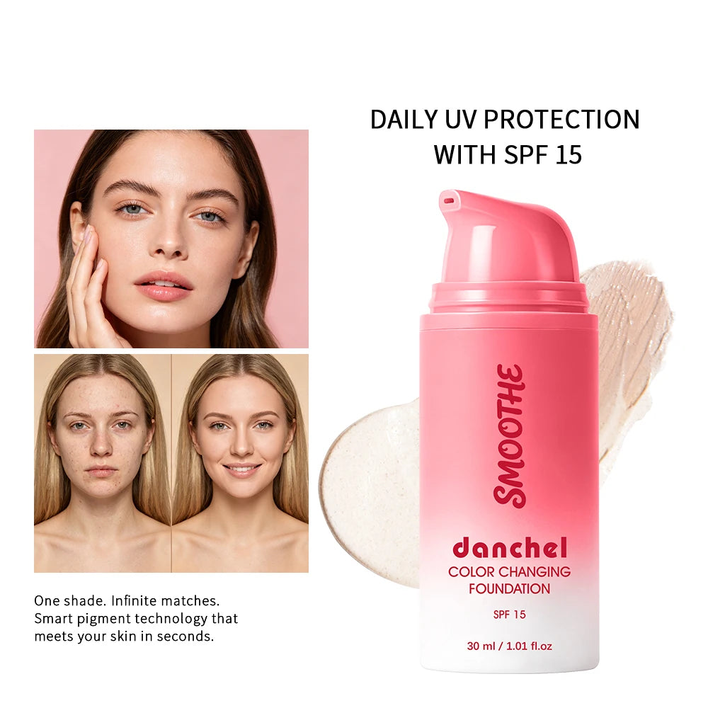 Color Changing Foundation 4 In 1 Moisturizer Longwearing Waterproof Concealer Even Skin Toning Sunscreen Spf 30 Whitening Makeup Oasis Select Color 6