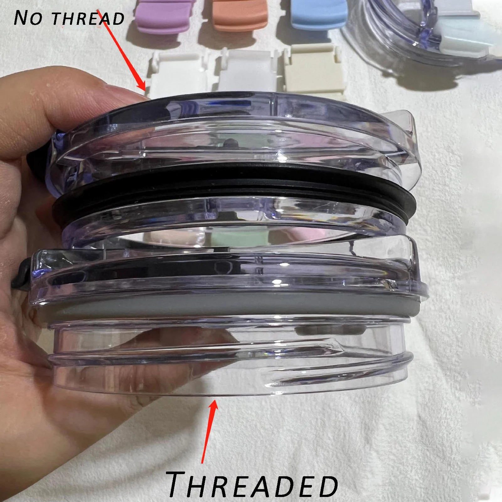 40oz Leakproof Flip Lid with Straw Hole & Snap Lock – BPA-Free