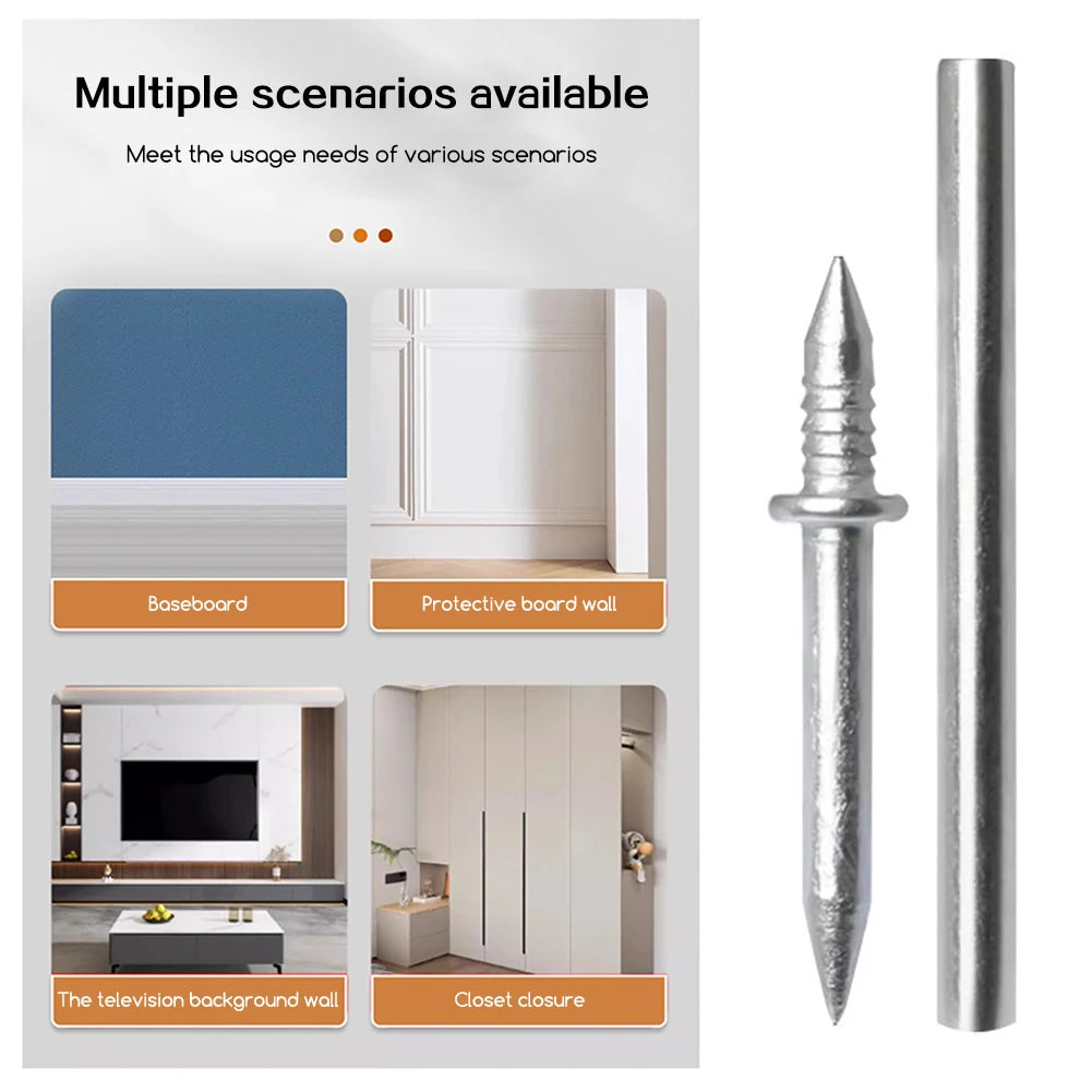 Seamless Double-Head Skirting Board Nails – Trace-Less 100–300pc