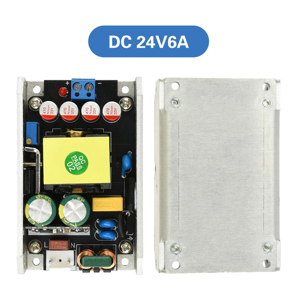 Compact GaN Power Supply Board AC 170-265V to DC 24V 6A / 12V 12A 150W High-Power Switching Power Supply Module Oasis Select 24V