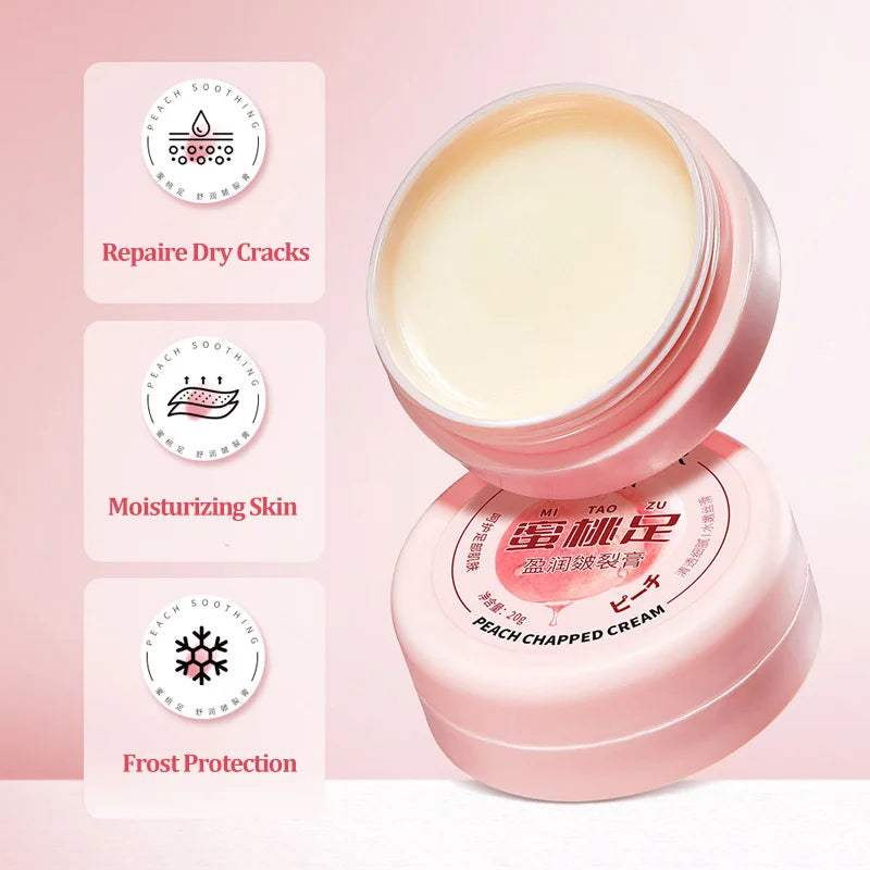 SADOER Peach Foot Cream – Heel Repair & Moisturizer 20g Foot Cream Oasis Select