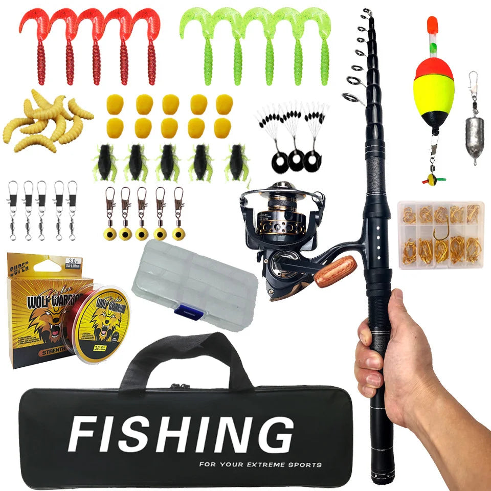 Ultra short circuit fishing rod set, long-range throwing fishing reel, fishing rod bag combination, carbon fiber telescopic sea Oasis Select A Set 1.8 m